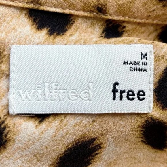 Aritzia Wilfred Free Briona leopard print blouse - Picture 4 of 5